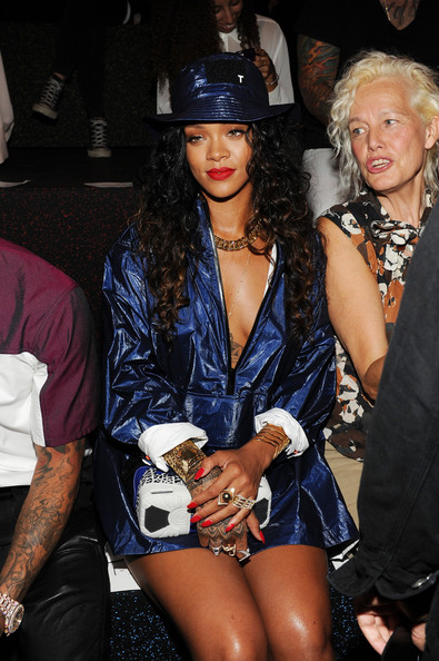 Rihanna at Alexander Wang with Sneaker bag