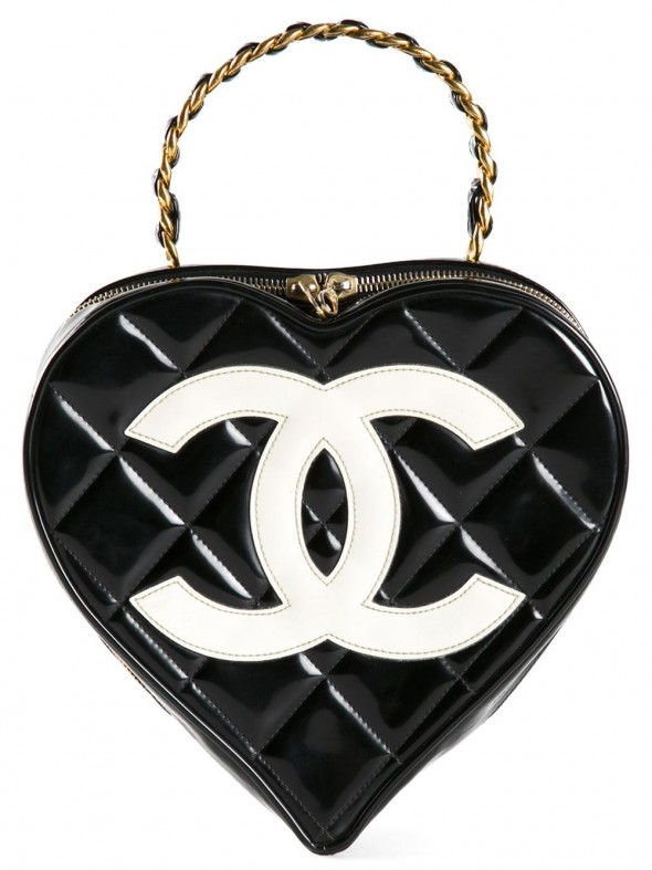 CHANEL VINTAGE Heart Shaped Tote