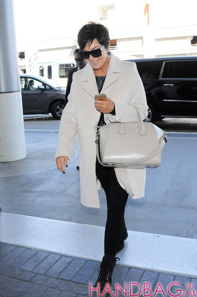 Kris Jenner with Givenchy Antigona Bag at LAX