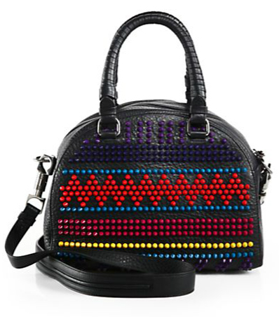 Christian Louboutin Multicolor Studded Bowler Bag