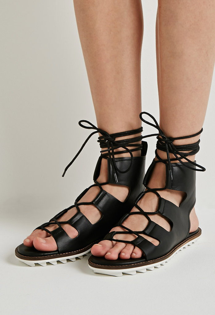 Forever 21 Faux Leather Lace-Up Gladiator Sandals ($30)

