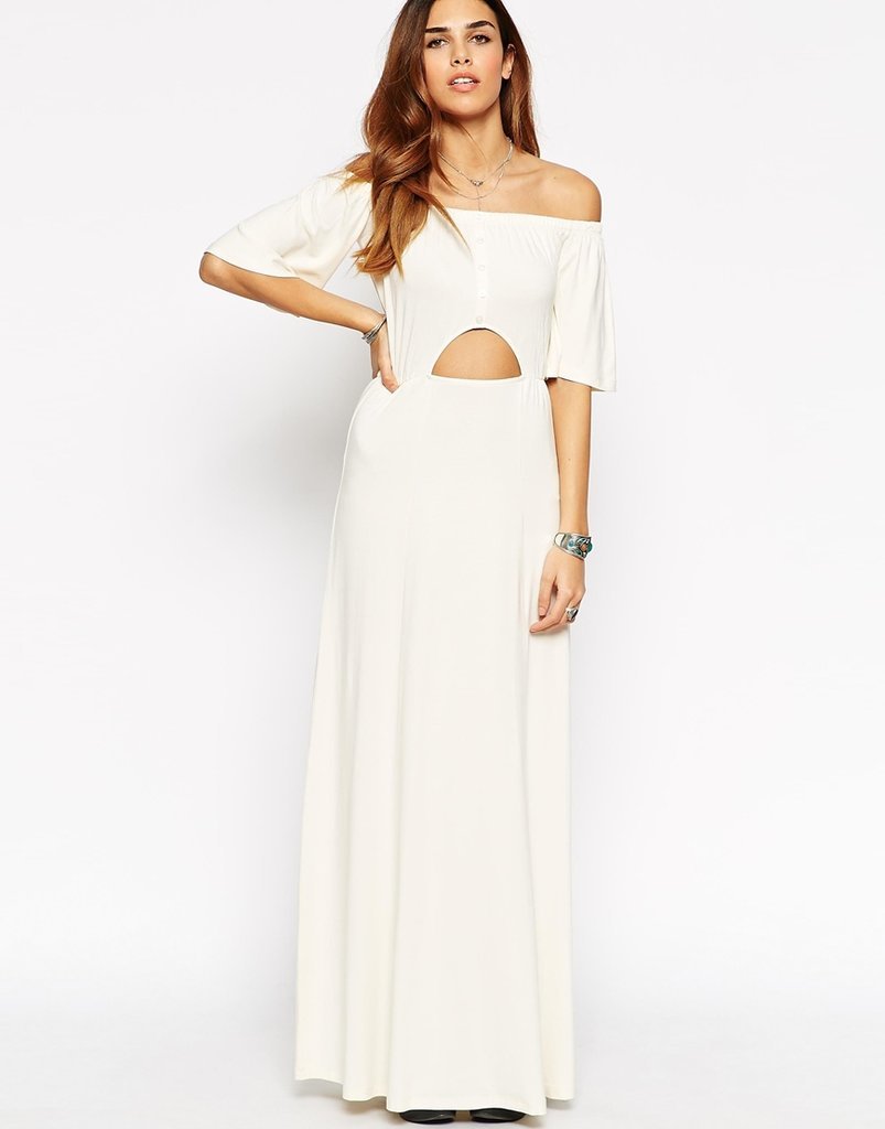 Asos Maxi Dress With Off Shoulder and Cut Out Waist ($19)
