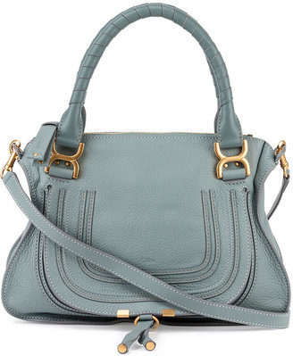 Chloe Marcie Medium Satchel Bag, Light Blue