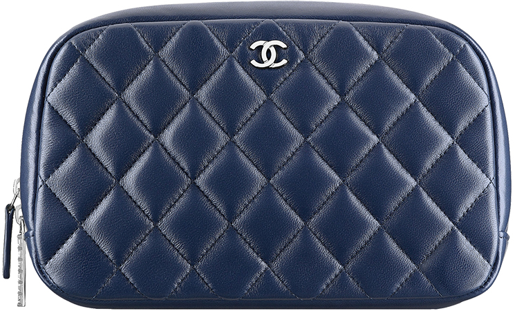 New Chanel Quilted Lambskin Pouches