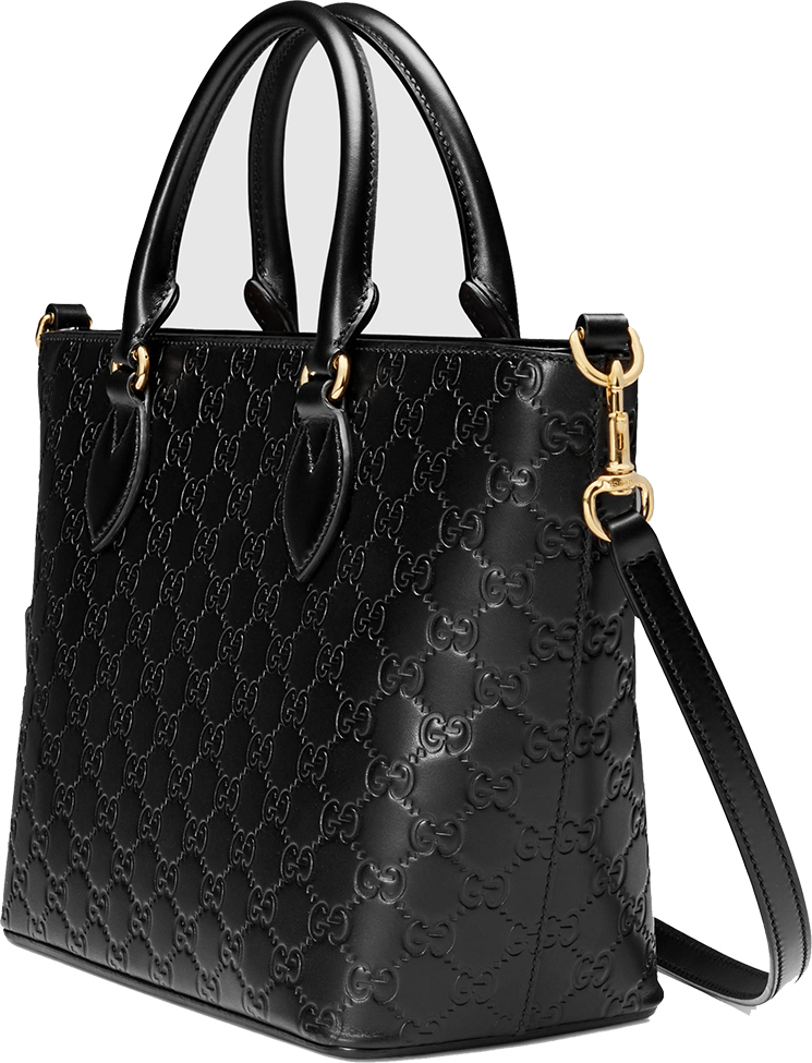 New Gucci Signature Top Handle Bag