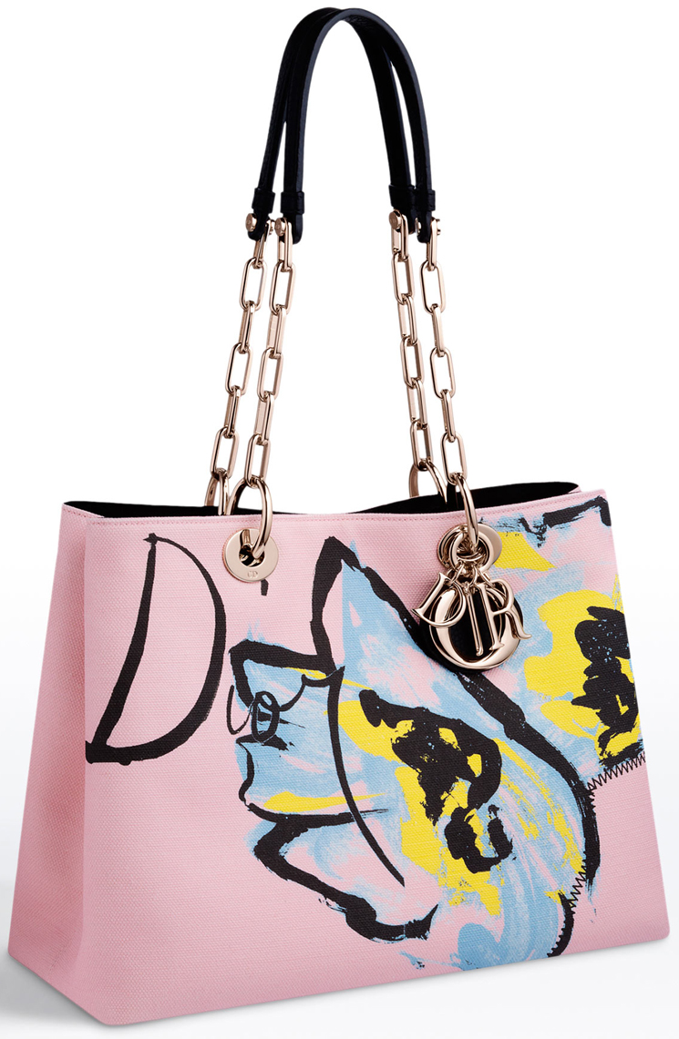 Dior D Light Bag in Pink Canvas 