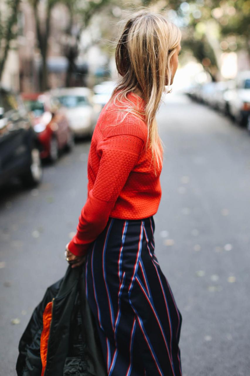 Charlotte Groeneveld in Carven for The Outnet