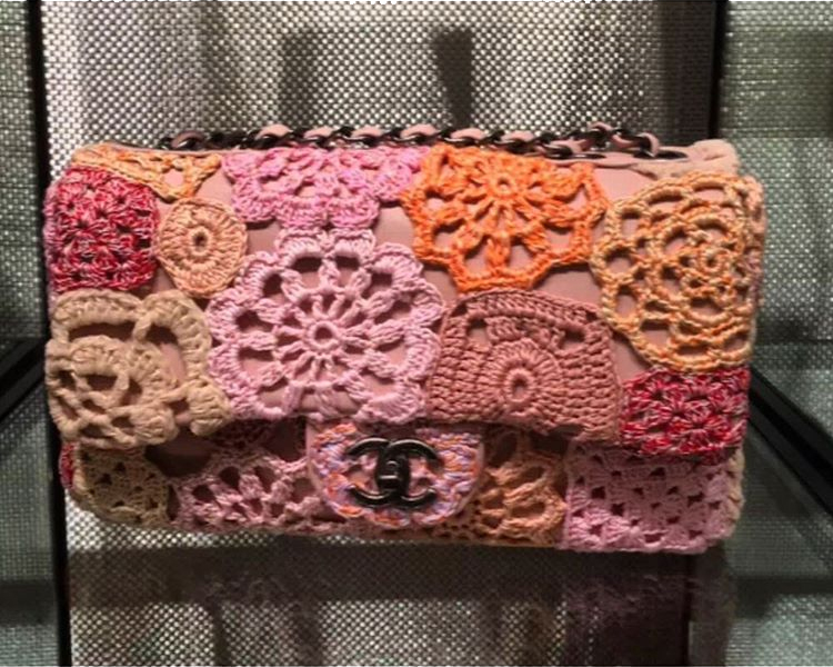 Previewing Chanel FLlower  Crochet  Flap Bag