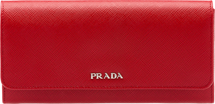 Prada Multicolored Leather Flap Wallet