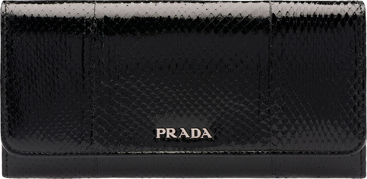 Prada  Multicolored Leather  Flap Wallet