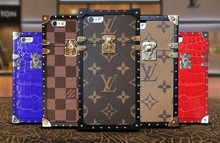 louis vuitton trunk inspired phone holders